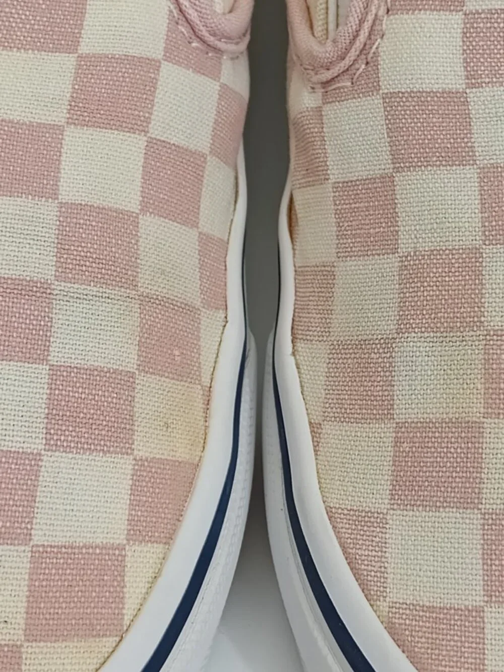 Vans Classic Slip-On Pink White Checkerboard Sneakers Women's Size 7